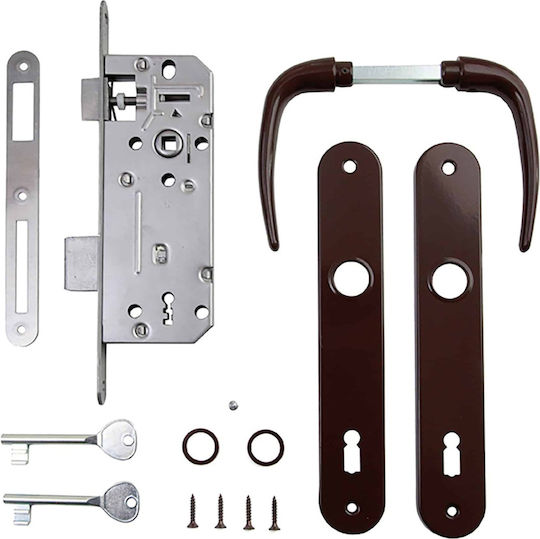 Paket P 90 Schloss+Griff Braun 35-500 Ext 5708