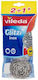Vileda Glitzi Inox Σετ Σφουγγάρια Ασημί