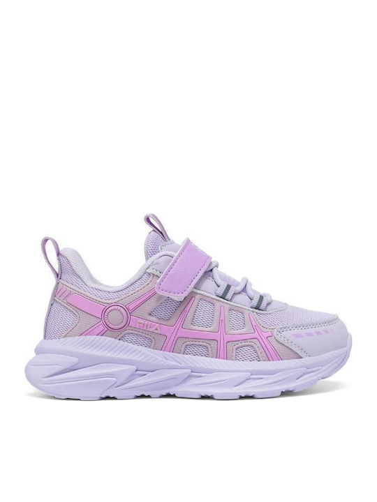 Memory Motion Παιδικά Sneakers Ανατομικά με Σκρατς Μωβ
