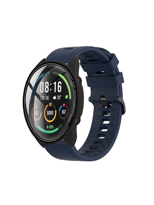 Xiaomi Mi Watch Color 22mm Solid Color Soft Silicone Watch Band Midnight Blue