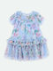 Mädchenkleid Tüll Blau