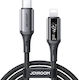 Joyroom S-A60 StarTalk USB-C zu Blitzkabel 30W Schwarzes 1,2m