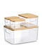 Zeller Cutie De Depozitare Din Plastic Cu Capac Transparent 31x22x15cm 4 Bucăți