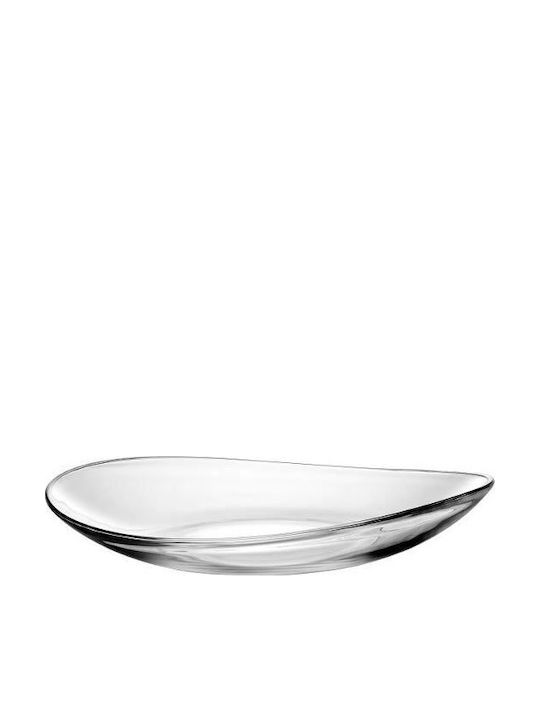 Vidivi Papaya Platou De Servire Din Sticlă Albă 40x7cm