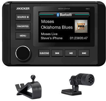 Kicker Kmc4 Marine Dual-Zone Media Center 51kmc4