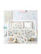 Melinen Set Baby Sheets Crib Cotton Satin Yellow 120x170cm 3pcs