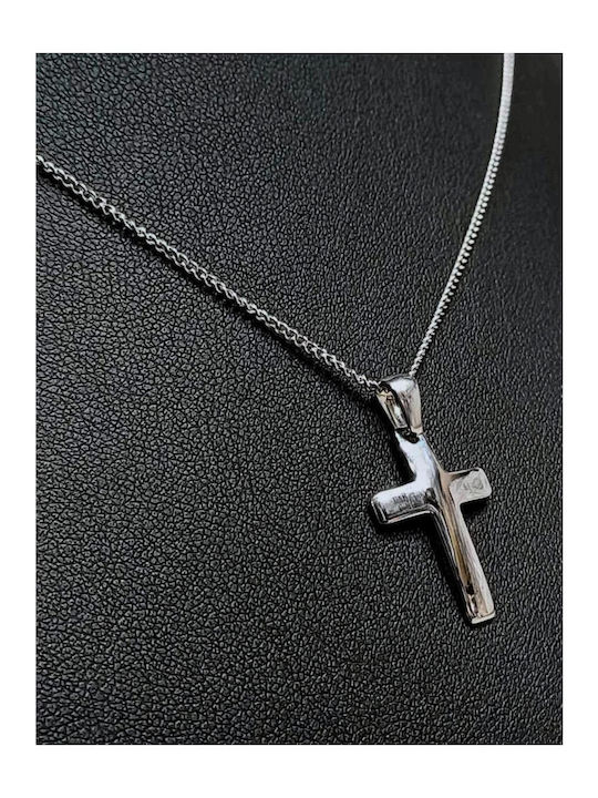Männlicher Stahlkreuz mit Kette
