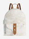Women's White Backpack Bag