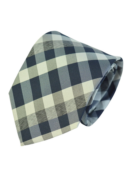 Makis Tselios Fashion Men's Silk Tie Printed Pattern in Gray Color