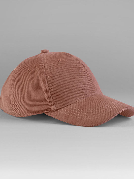 Earthaware Organic Cord Baseball Cap Beechfield B680 Redwood