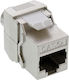 Modul Keystone Rj45 Zola Oțel Inoxidabil Transfer Date Până la 10gb/s 3.8x2.4x1.7 Cm Argintiu