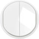 Celiane Double Switch Plate White