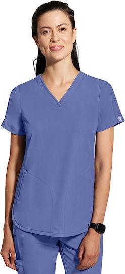 Healing Hands Female Medical Blouse Light Blue