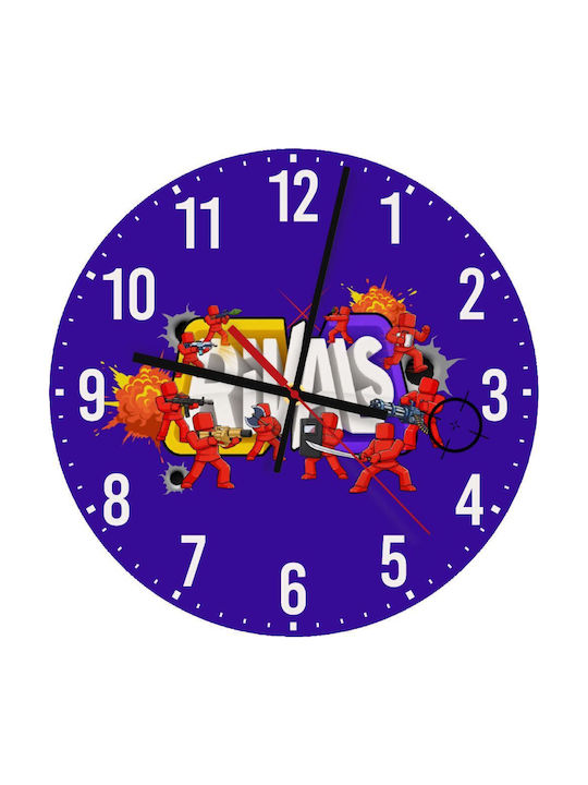 Koupakoupa Kids Wall Clock Roblox Rivals Wooden 30cm