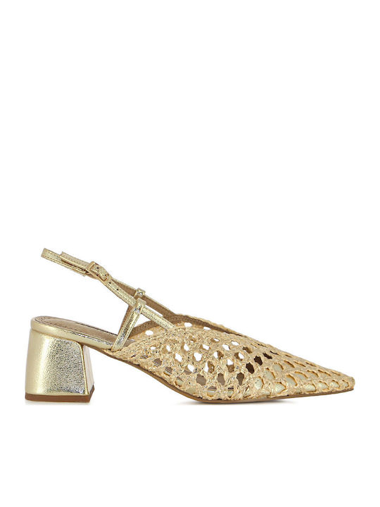 Corina Corina Pumps Mit Mittelhohem Goldfarben