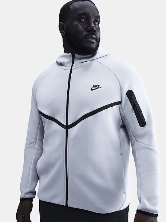 Nike Windrunner Ζακέτα με Κουκούλα Γκρι