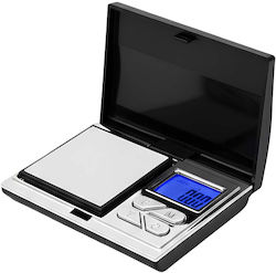 Avizar Portable Electronic Scale Jewelry Small Objects Led Screen Silver Avizar Portable Electronic Scale Jewelry Small Objects Led Screen Silver