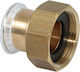 Press Connection Adapter Female Thread Geberit 22mm X 1"