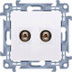 Kontakt-simon Osrzet Simon10 Single Speaker Socket 1 Speaker Column Module Cross-section Output 6 Mm2 White Cgl2.01/1