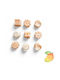 24home.gr Elektrisches Gitarren Aromen-Set Wax Melts WXM09-Mango 9 Stück