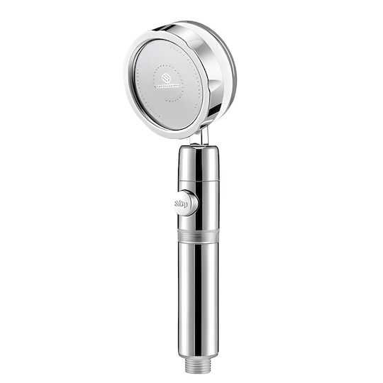 Avizar High Pressure Shower Head Built-in Filter Mist Massage Modes Silver