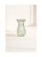 Kaemingk Vază Decorativă Din Sticlă Portocalie 7.6x7.6xÎnălțime 13cm