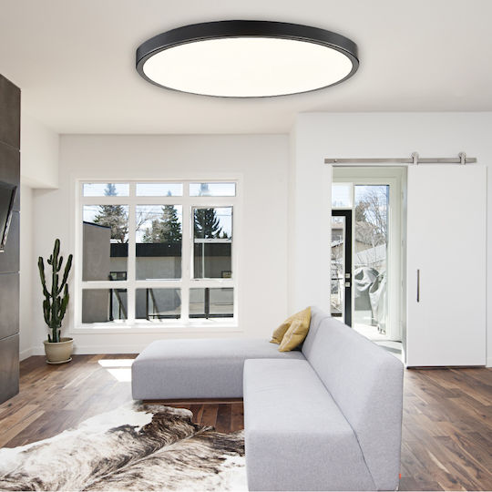 Inlight Ceiling Light 30cm Gray with Integrated LED
