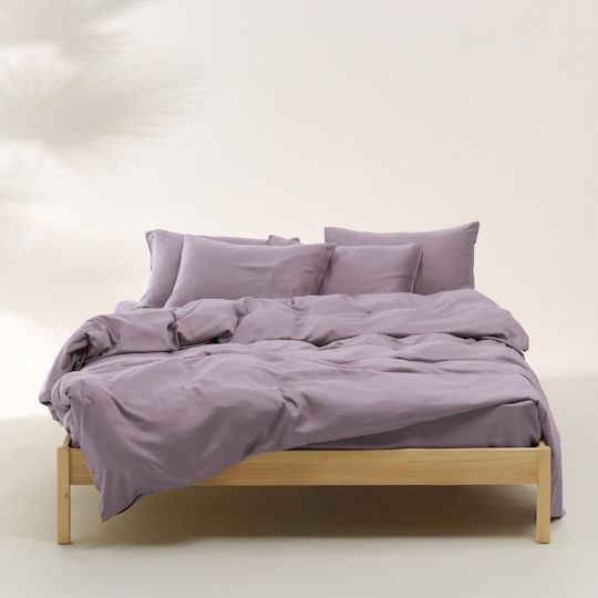 Kentia Celeste Bettlaken Set King Size 280x270cm Flieder (4 Stück)