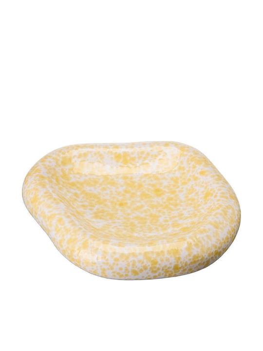 Hintsdeco Hintsdeco Dekorative Schale Keramik Gelbe 26x26x37cm