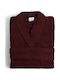 Fieldcrest Ultra Soft Μπουρνούζι με Γιακά Bordeaux 370gr/m²