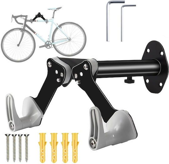 Suport Bicicletă Zola Brațe Reglabile 26.5-40 Cm Cadre 5 Cm Sarcină 25 Kg Aliaj Aluminiu Oțel 40x28x12 Cm Negru