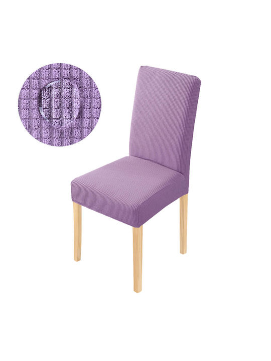 Kraft World Elastic Chair Cover Lilac 40cm