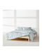 Kentia Cotton Duvet Cover Set 225x245cm King Size with 2 Pillowcases Breza Light Blue