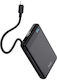 Trust Power Bank 10000mAh 20W mit USB-C Ausgangsanschlüsse Power Delivery Schwarz