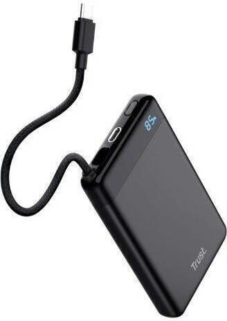 Trust Power Bank 10000mAh 20W mit USB-C Ausgangsanschlüsse Power Delivery Schwarz