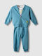 Kids Tracksuit Set With Jacket Petrol-White 3 Pieces