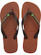 Brasil Logo Slapi Bărbați Flip Flops Portocalii