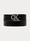Men's Leather Double Sided Black Belt