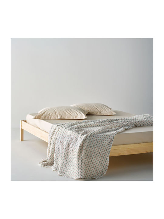 Kentia Trubi Κουβέρτα Μουσελίνα King Size 260x240εκ. Εκρού