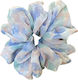 Avizar Scrunchy Maxi Haargummis In Weichem Ästhetischem Blau Wasserfarben Stoff Blau