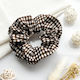 Avizar Classic Scrunchie Vichy Vintage Brown Cotton Hair Dark Brown