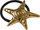 Avizar Elastische Casual Haargummi Stern Welle Sommer Gold Schwarz Gold