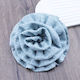 Avizar 3d Pink Scrunchy Vintage Blau Gesticktes Offener Tüll Haargummi