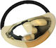 Avizar Casual Elastic Hair Golden Refined Arcuate Parure Black Gold