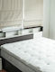 Madi Mattress Topper Single Memory Foam with Bamboo Fibers & Fitting Straps 100x200x6cm