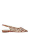Women's Ballerina Shoes Slingback in Gold Colour