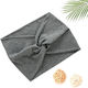 Avizar Crossed Headband Hair In Soft Cotton Refined Gray Mixed Hazel Grey