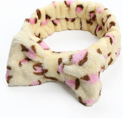 Avizar Leopardenmuster Polar Fell Haar Stirnbänder Beige Rosa Beige