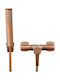 Invena Built-in Mixer Phone & Shower Head Set for Shower Copper