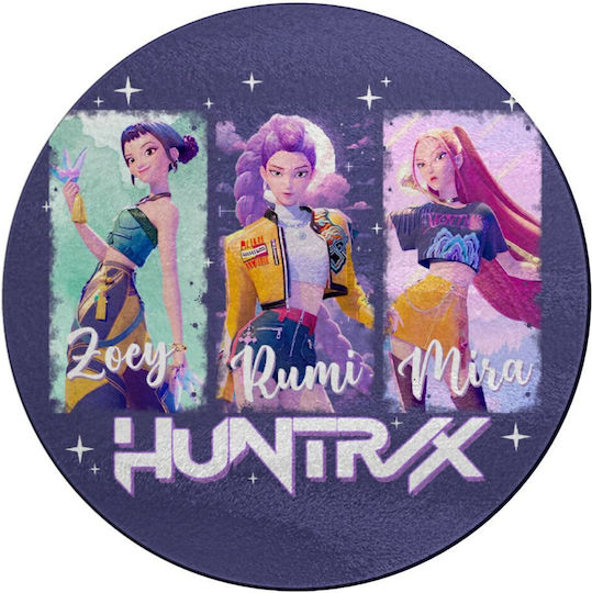 Koupakoupa Huntr X K-pop Girl Group Glass Chopping Board 30x30cm